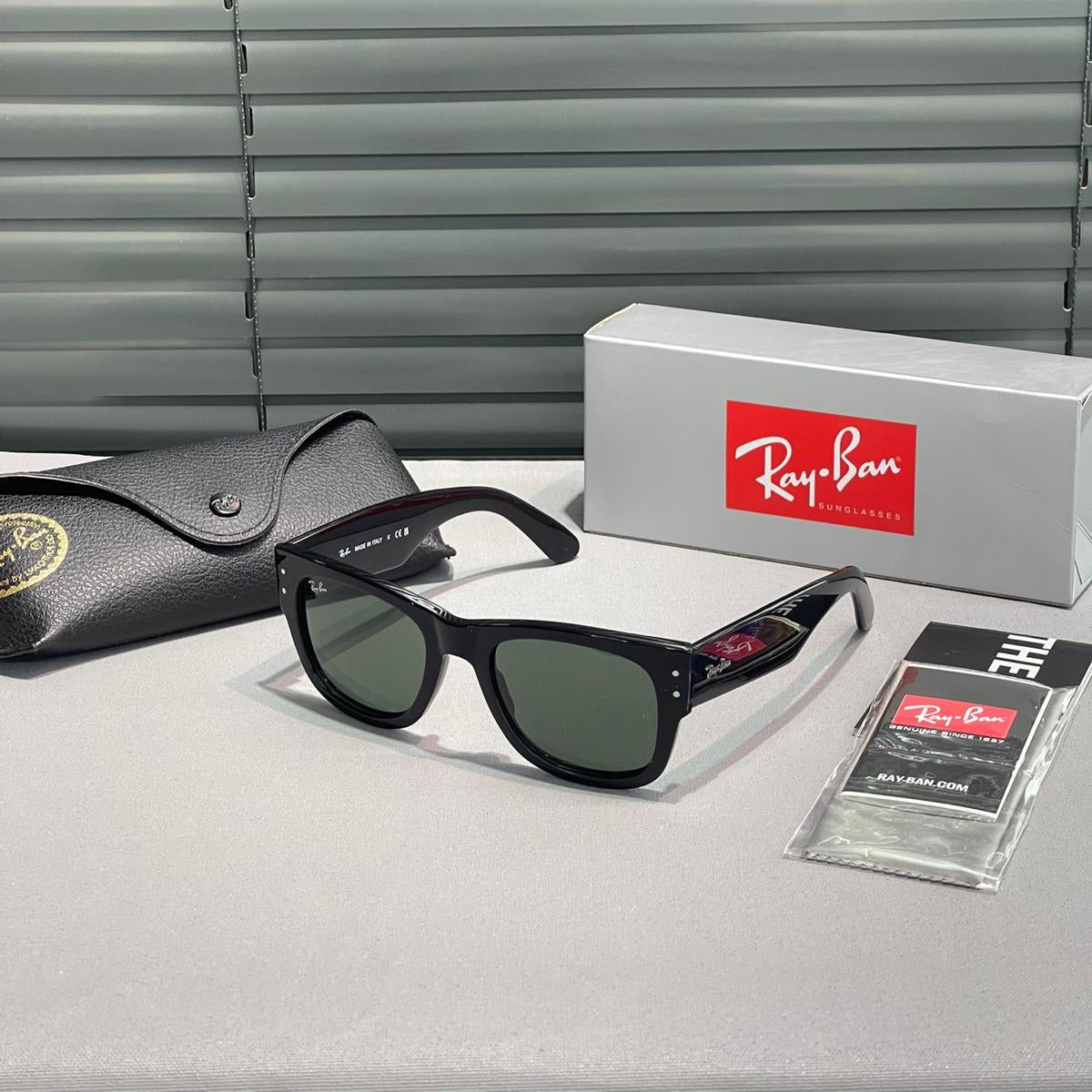 Ry-Bn MEGA Wayfarr 2140 901 50*22 150 3N Black Premium Unisex Güneş Gözlüğü