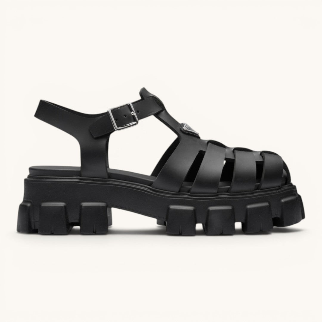 Prad Monolith Siyah Platform Kadın Sandalet