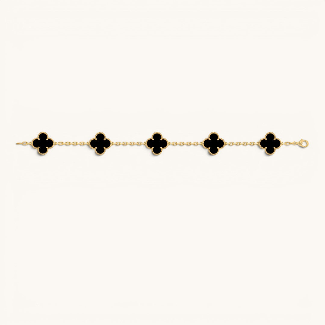 Vn Clee & Arps Alhambra Gold Yonca Bileklik