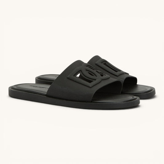 Dolce & Gabban DG Logo Siyah Erkek Lüks Terlik