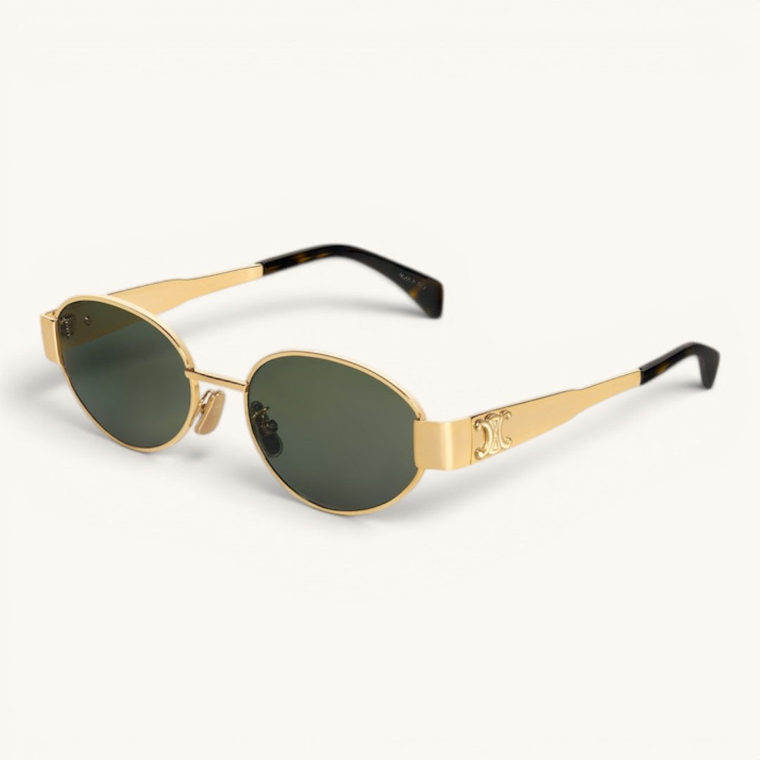 Celie Gold Triomphe Oval Luxury Güneş Gözlüğü