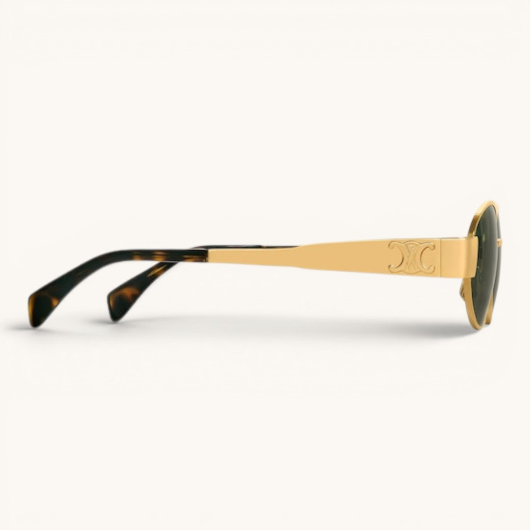 Celie Gold Triomphe Oval Luxury Güneş Gözlüğü