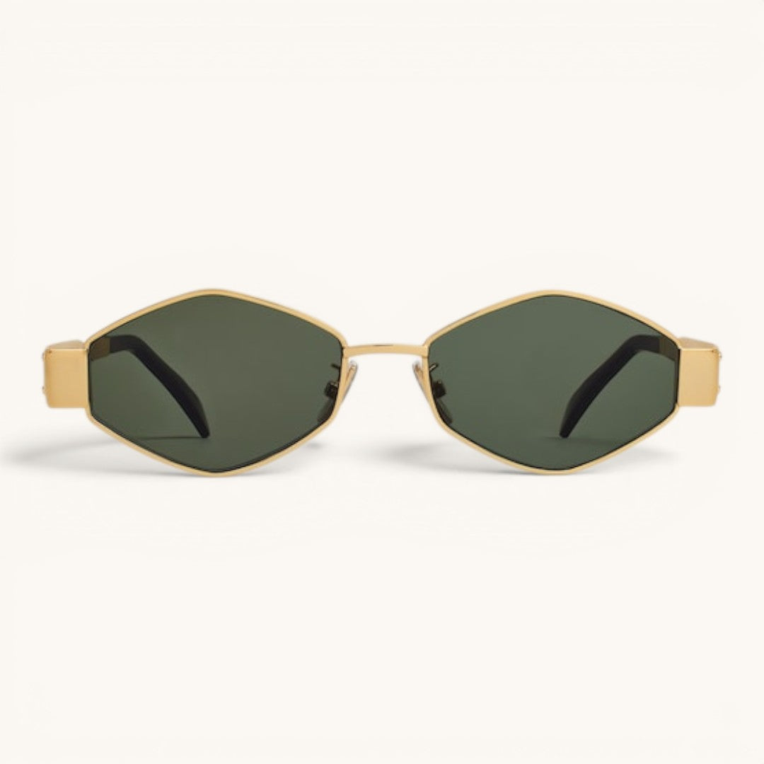 Celie Triomphe Gold Geometric Luxury Güneş Gözlüğü
