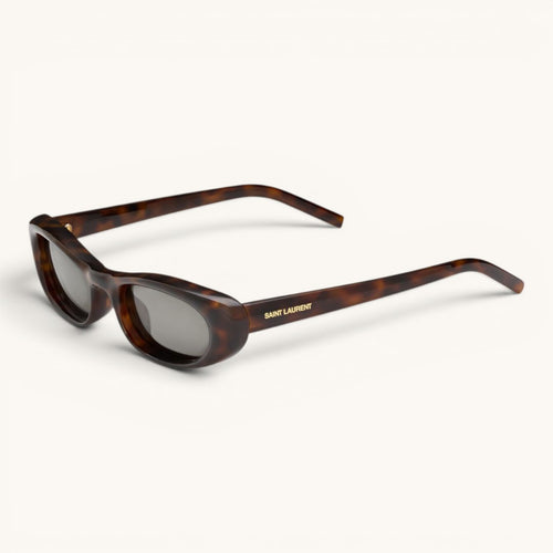 Sain Lauren Narrow Oval Tortoise Frame Premium Unisex Güneş Gözlüğü