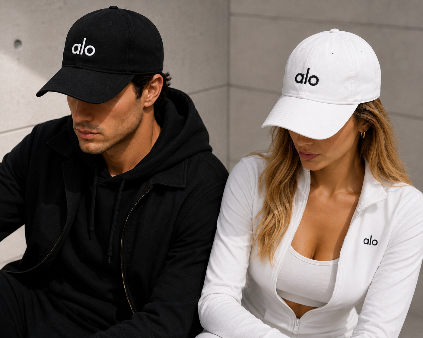 Al Logo Nakış Detaylı Unisex Premium Şapka – Siyah