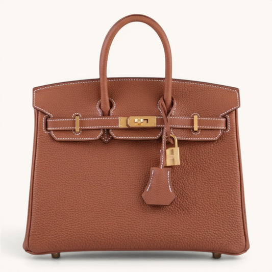 Hermè Birkin 25 Gold Togo Leather Premium Kadın El Çantası