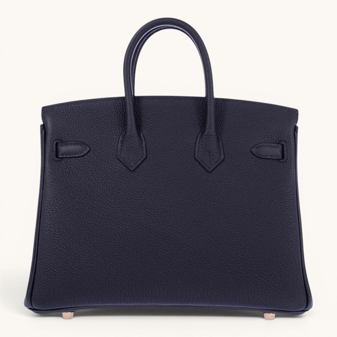 Hermè Birkin 25 Noir Togo Leather Gold Hardware Premium Kadın El Çantası