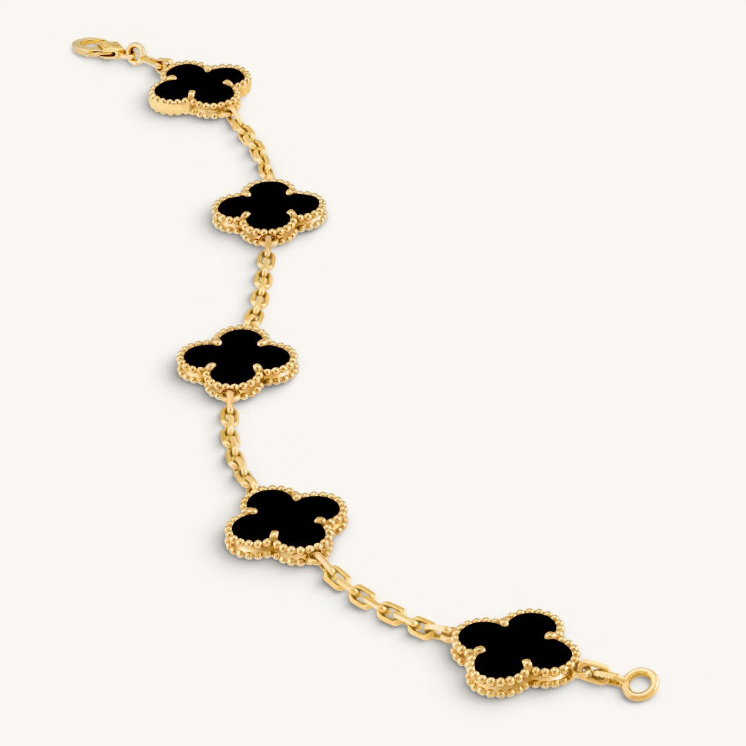 Vn Clee & Arps Alhambra Gold Yonca Bileklik