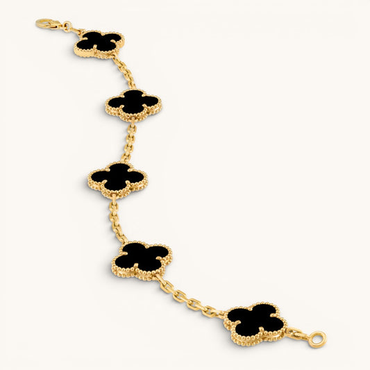 Vn Clee & Arps Alhambra Gold Yonca Bileklik