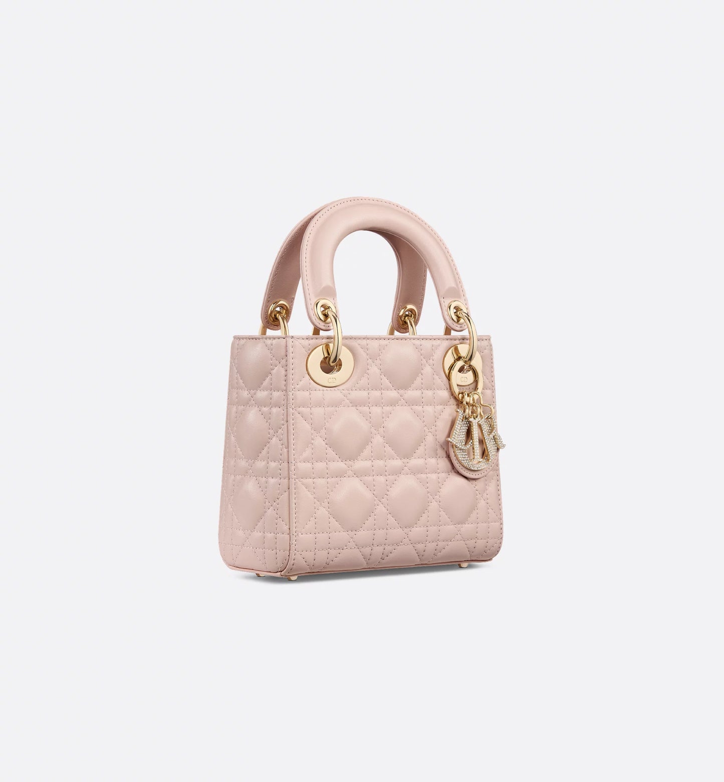 Dio Lady Dior Mini Powder Pink Gold Charm Detaylı Premium Deri Kadın Çanta