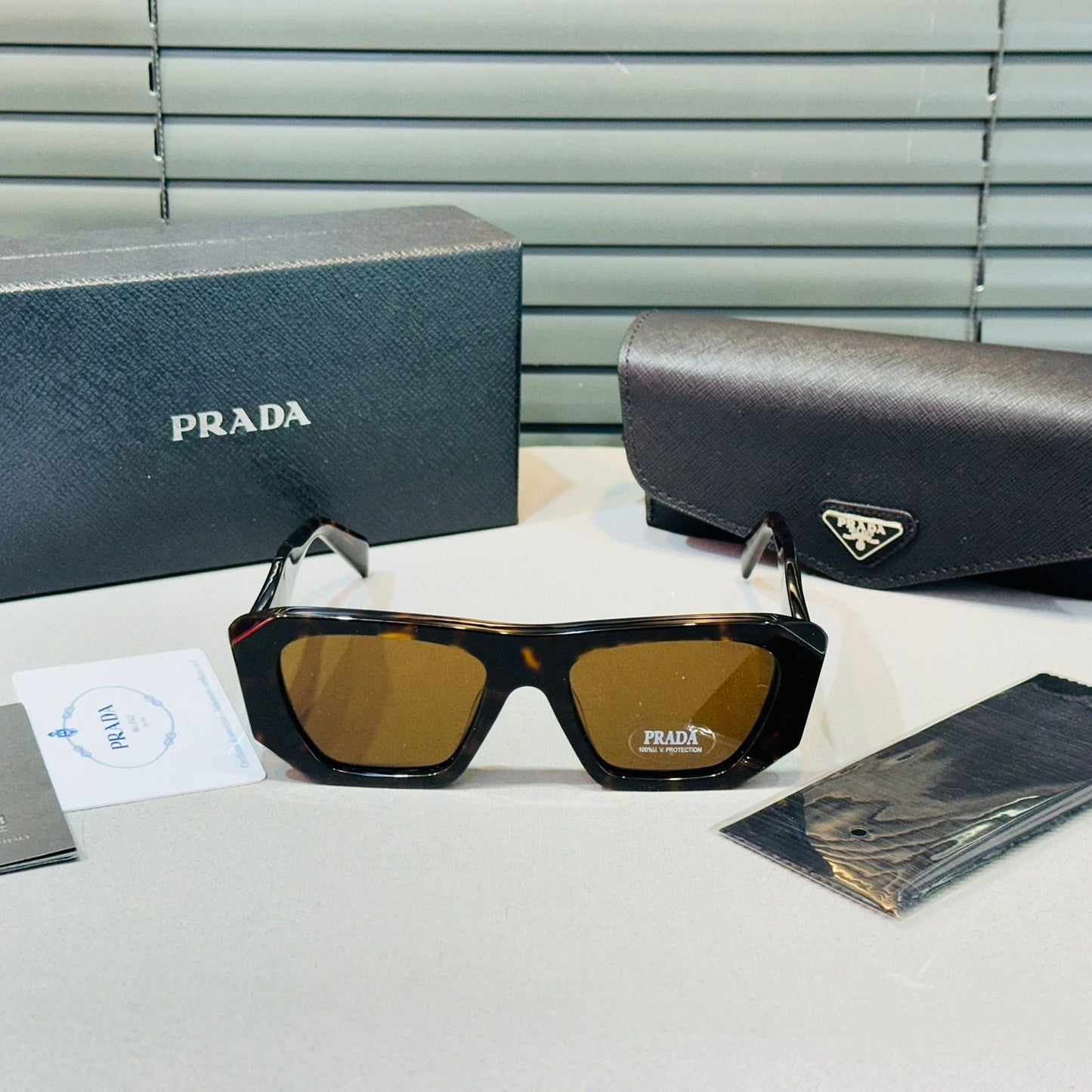 Praa SPRB18 Black Dark Grey Geometric Luxury Güneş Gözlüğü
