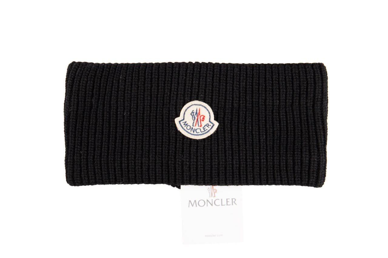 Moncle Logo Nakışlı Premium Triko Kulak Bandı