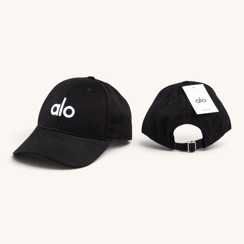 Al Logo Nakış Detaylı Unisex Premium Şapka – Siyah