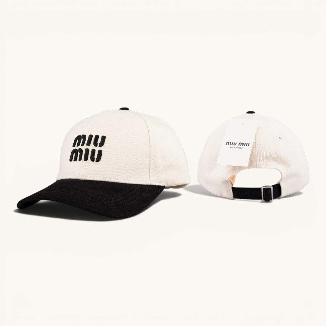Mu Mu Canvas & Deri Detaylı Premium Unisex Şapka