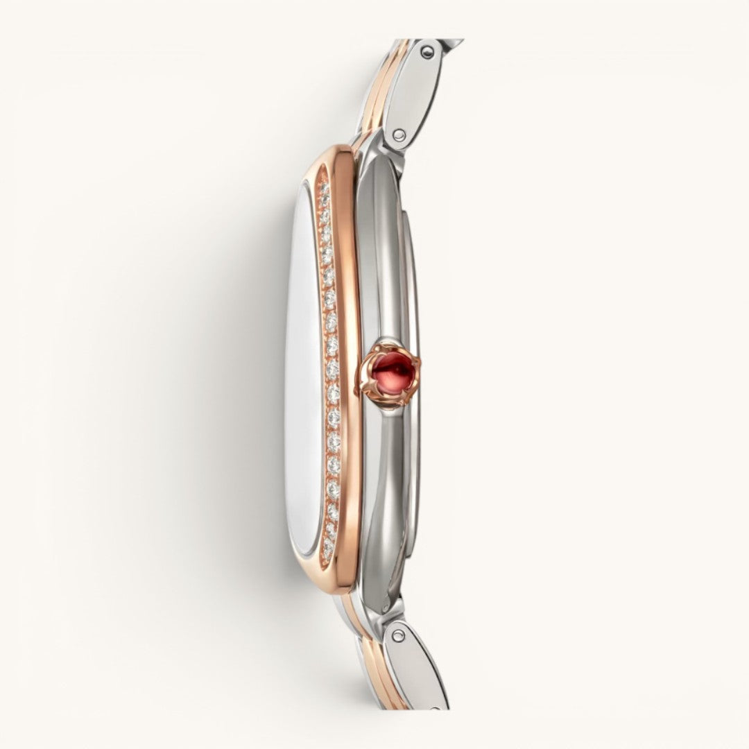 Bvlgar Serpenti Seduttori Rose Gold & Silver Diamond Detaylı Kadın Kol Saati