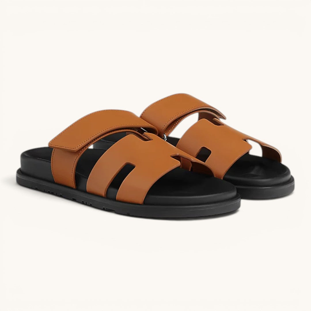 Hermè Chypre Camel H Kesim Kadın Lüks Terlik