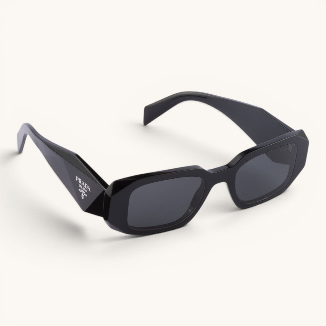 Praa Black Symbole Narrow Rectangle Luxury Güneş Gözlüğü