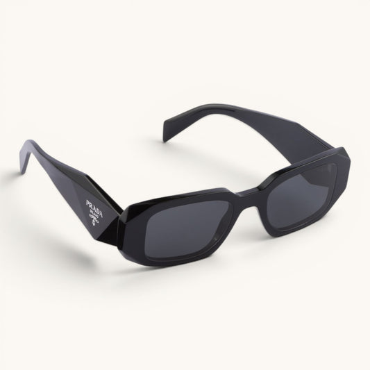 Praa Black Symbole Narrow Rectangle Luxury Güneş Gözlüğü