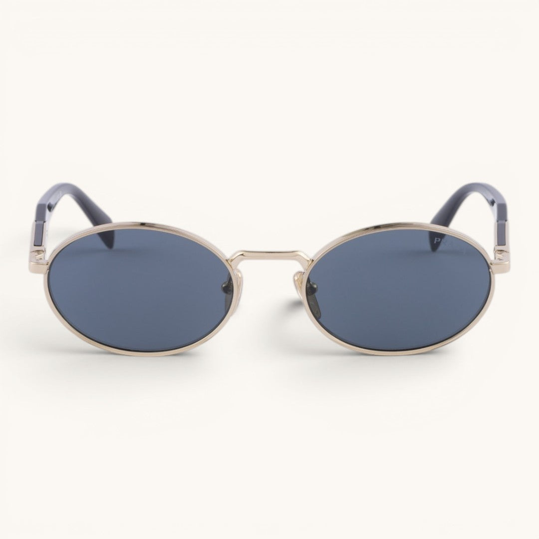 Praa PsB53S Gold / Black Blue Lens Luxury Oval Güneş Gözlüğü