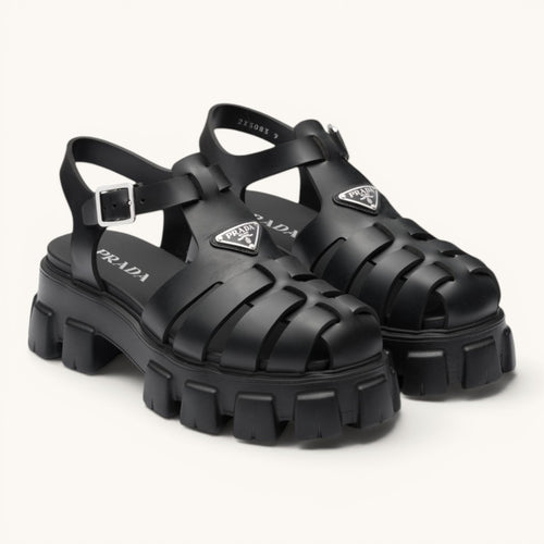 Prad Monolith Siyah Platform Kadın Sandalet