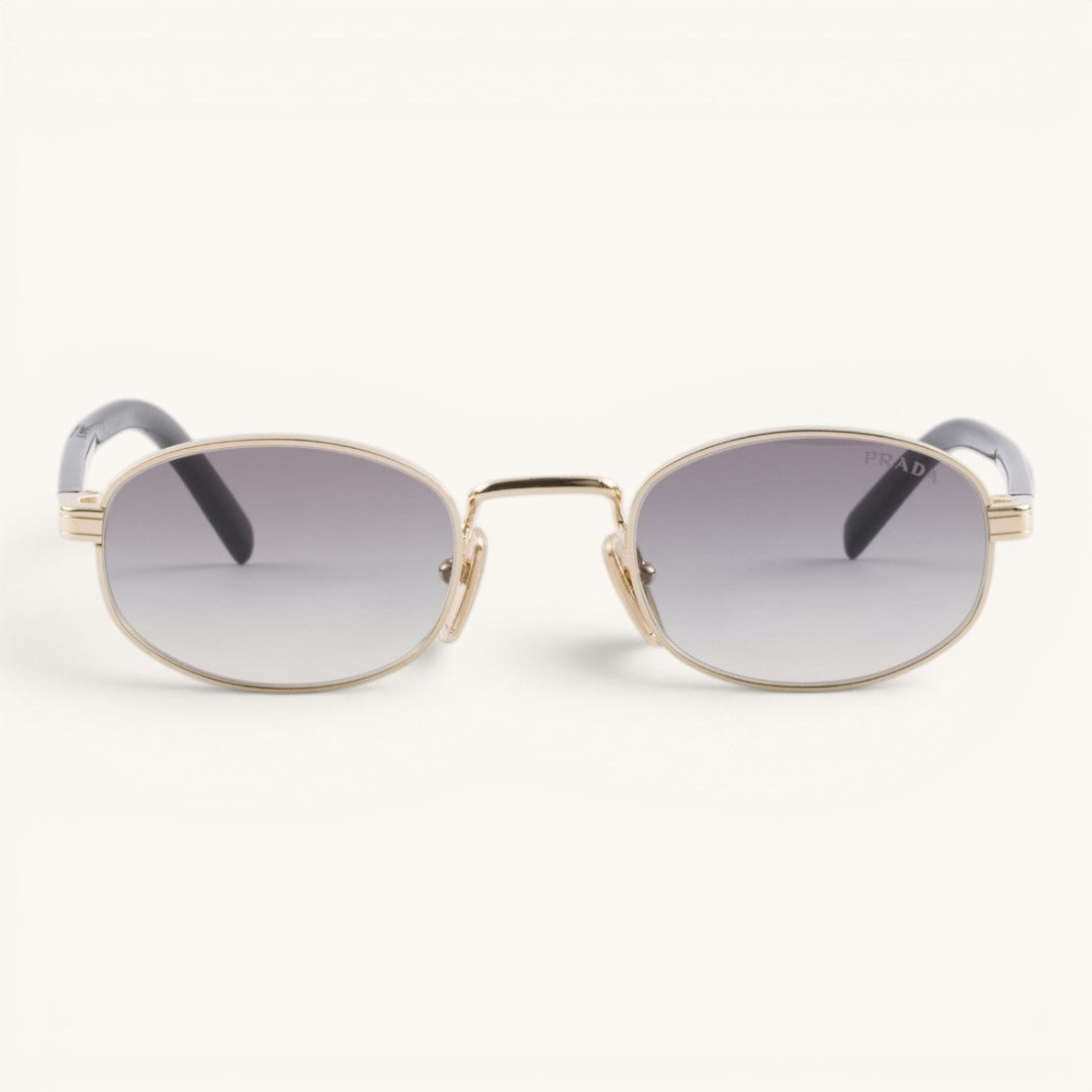 Praa PsB53S Pale Gold Grey Gradient Luxury Oval Güneş Gözlüğü