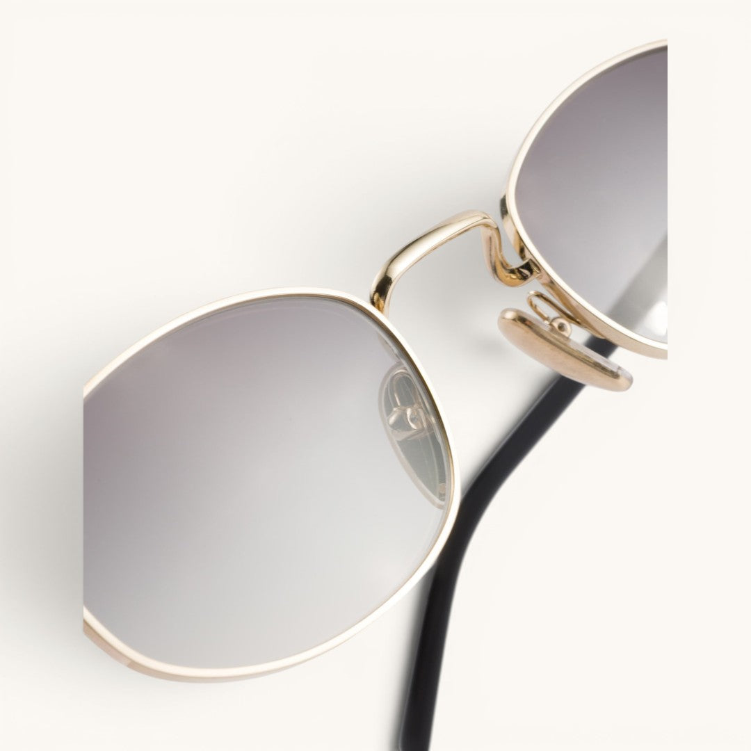 Praa PsB53S Pale Gold Grey Gradient Luxury Oval Güneş Gözlüğü