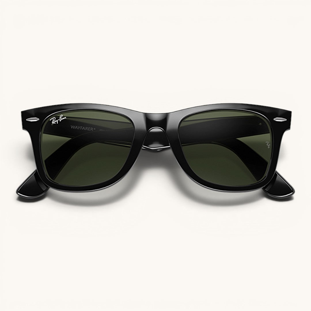 Ry-Bn Wayfarr RP2140 901 50*22 150 3N Black Green Classic Unisex Güneş Gözlüğü