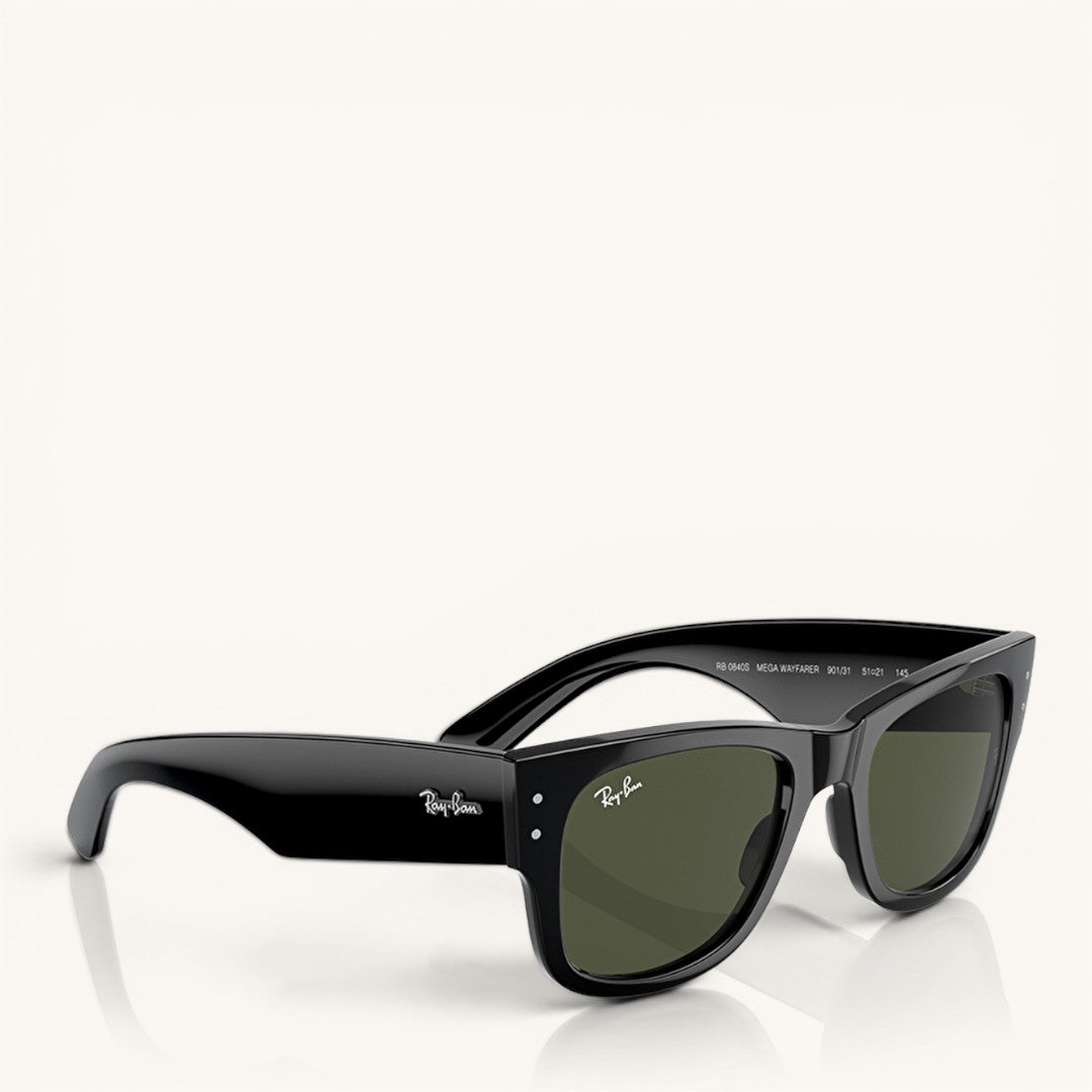 Ry-Bn MEGA Wayfarr 2140  901 50*22 150 3N Black Premium Unisex Güneş Gözlüğü