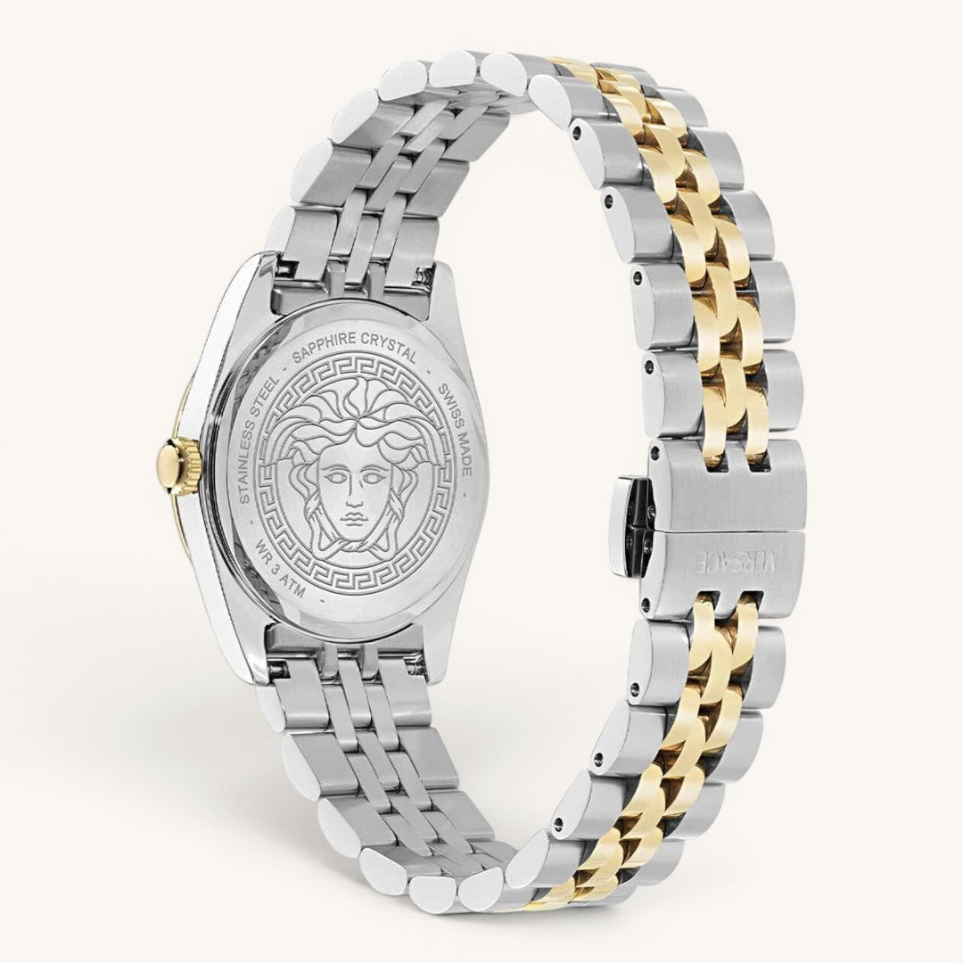 Versac Silver Gold Bay & Bayan Çift Kol Saati