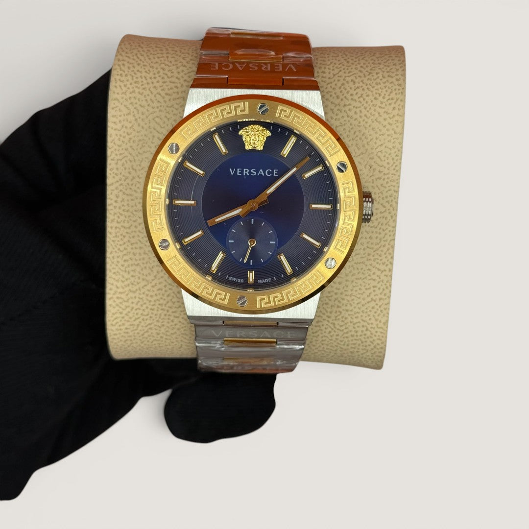 Versac Blue Gold Bay & Bayan Çift Kol Saati
