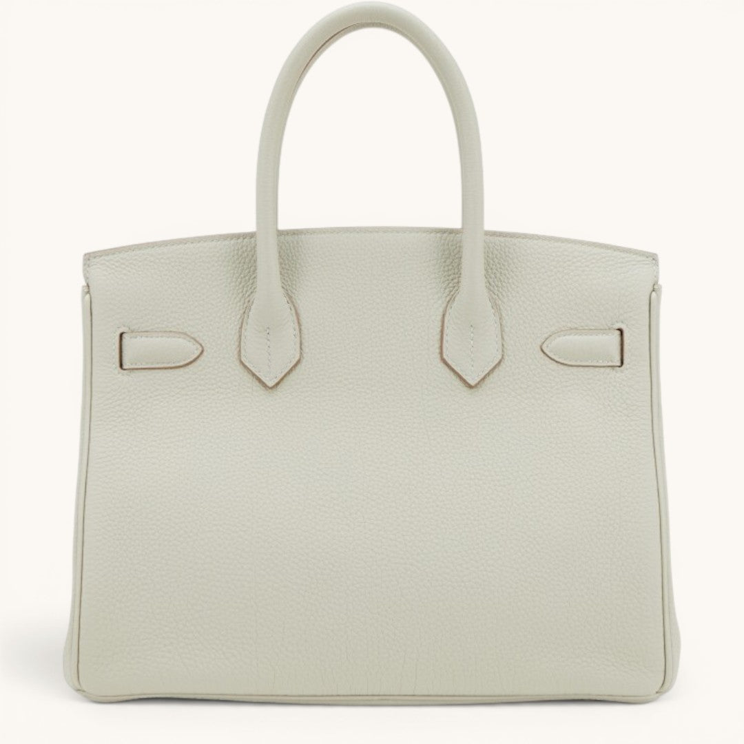 Hermè Birkin 25 Craie Togo Leather Palladium Hardware Premium Kadın El Çantası