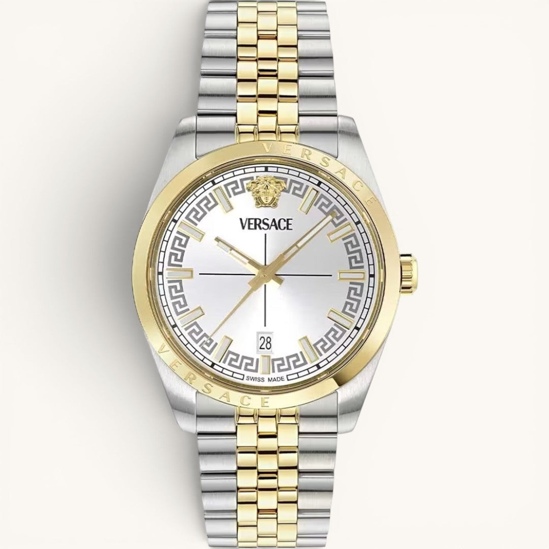 Versac Silver Gold Bay & Bayan Çift Kol Saati