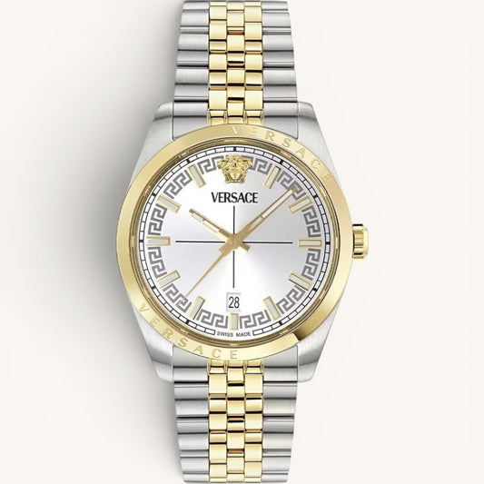 Versac Silver Gold Bay & Bayan Çift Kol Saati