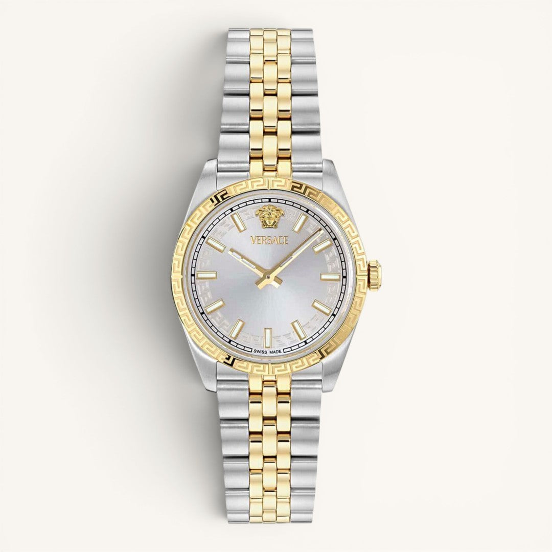 Versac Silver Gold Bay & Bayan Çift Kol Saati